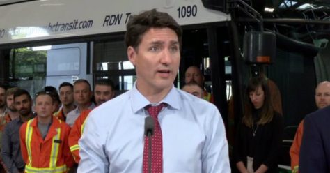 Prime Minister Justin Trudeau announces joint funding for new BC Transit buses.